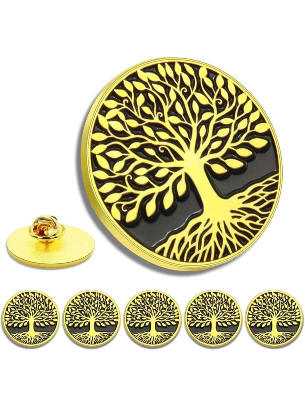 50Pcs Tree of Life Metal Pins for Sweaters, Scarves, Jackets, Bags & More